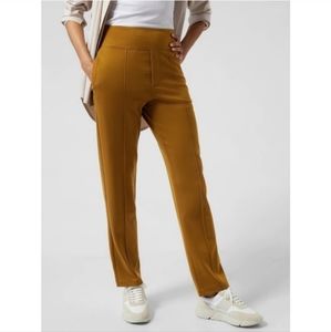 ATHLETA Eastbound Straight Leg Pants in Brass Yellow
